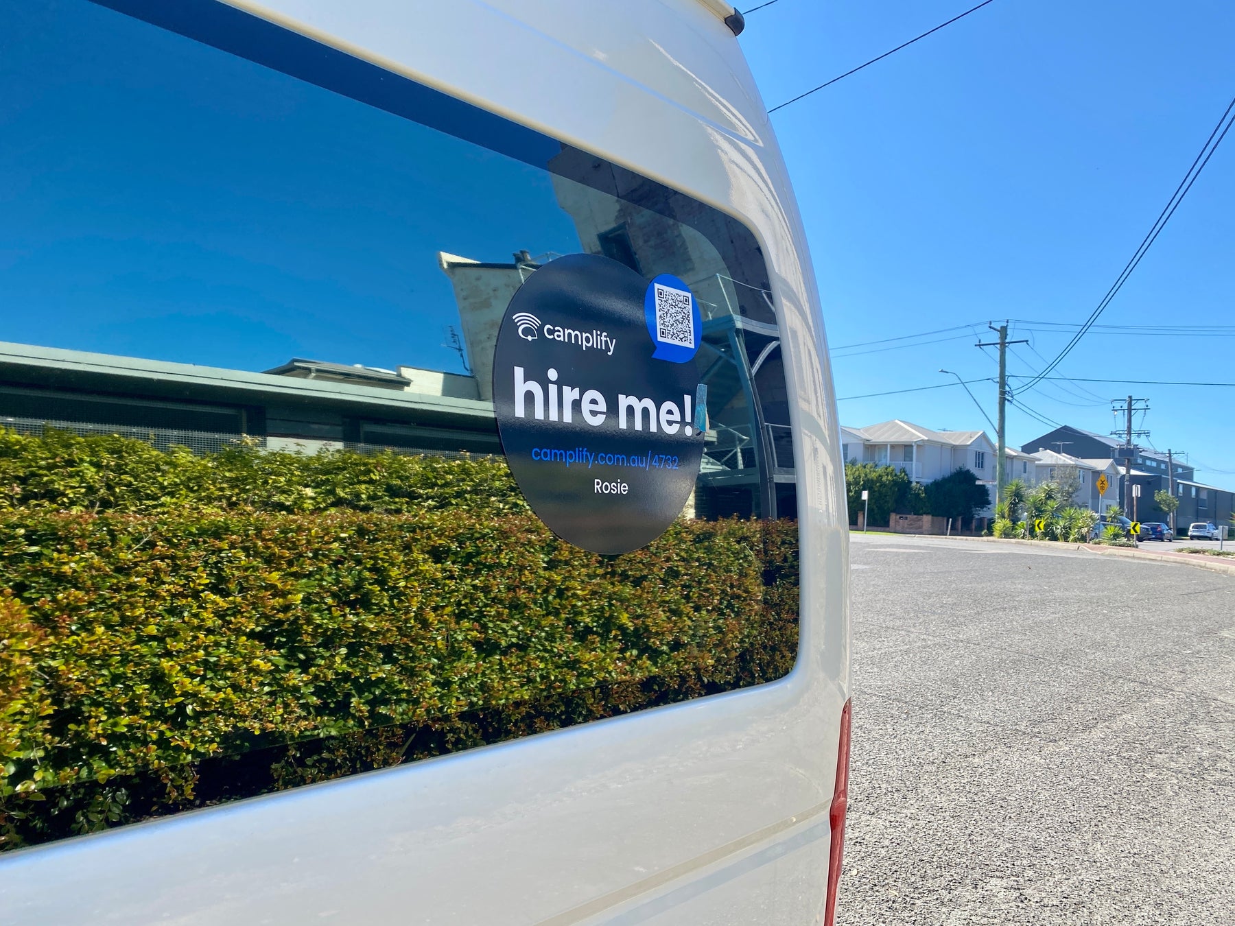 Hire Sticker 'Hire Me' Stickers – Camplify AU